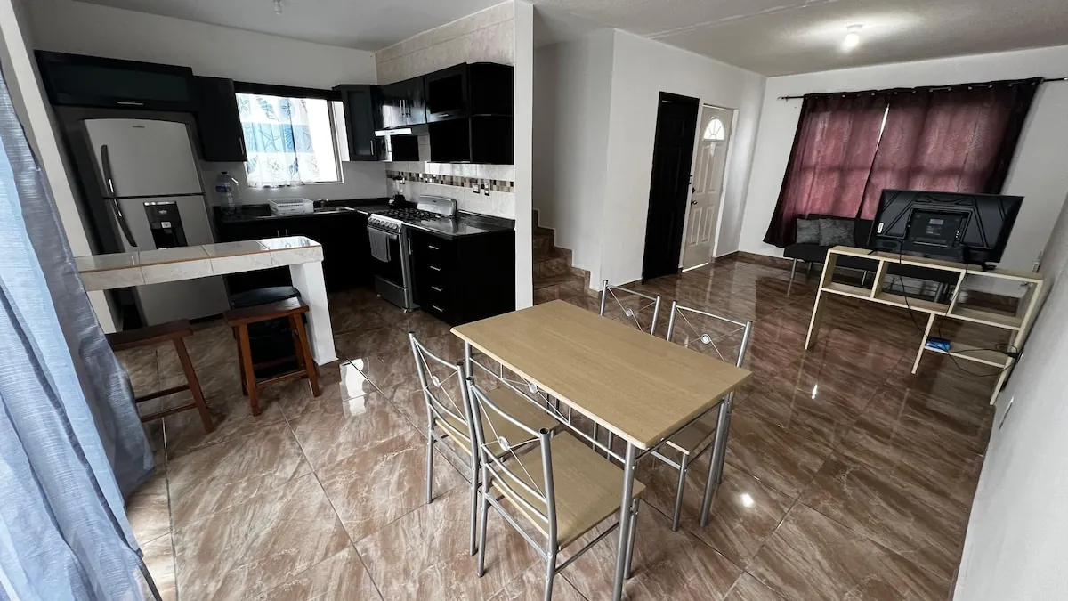 Sala, comedor y cocina